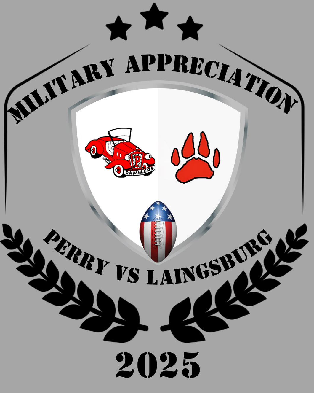 Perry Football Military Appreciation Night 2025 Perry vs. Laingsburg