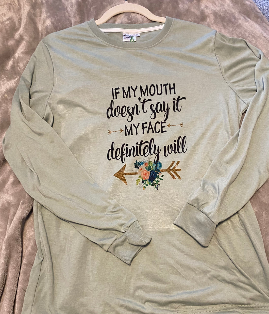 If my mouth doesn’t say it…