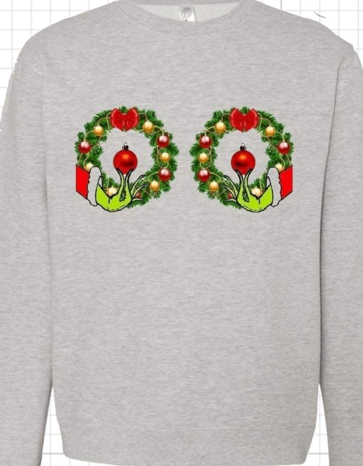 Wreath crew neck