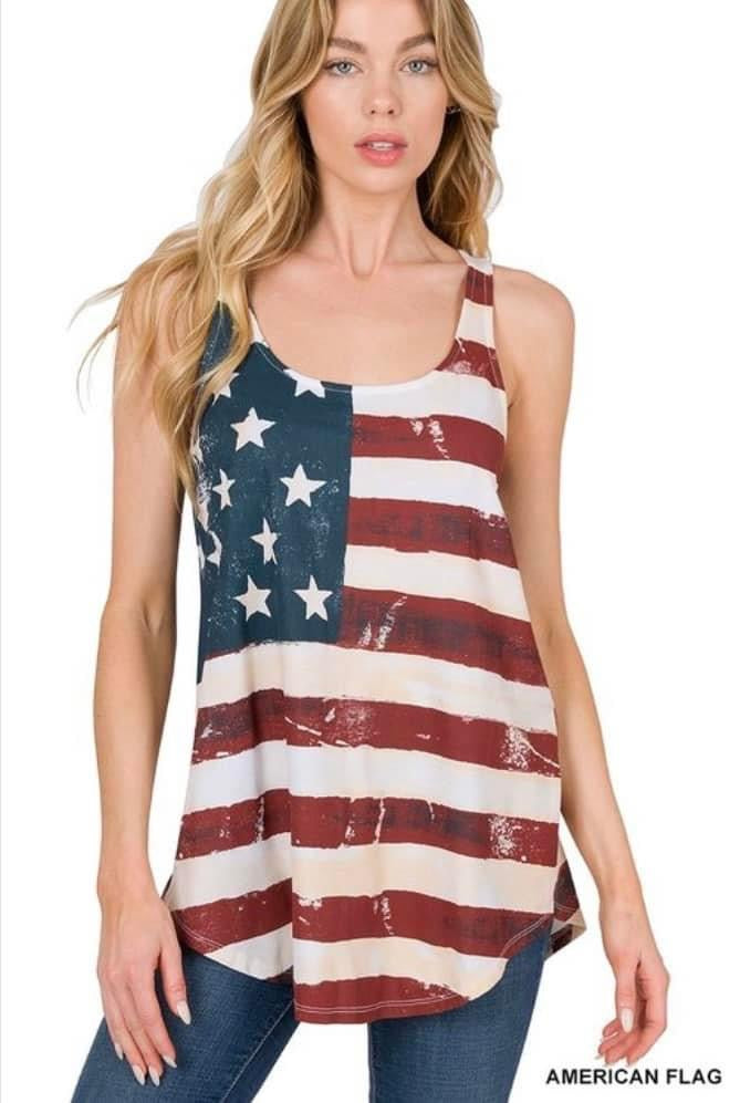 American Flag tank
