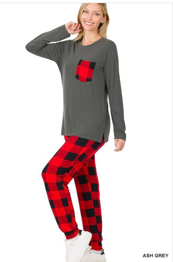Buffalo Plaid lounge wear